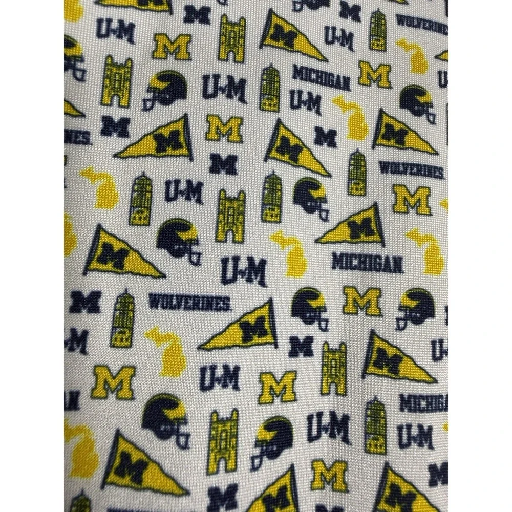EUC Rhoback Michigan Wolverines Polo Shirt Mens 2XL Football Gameday Performance